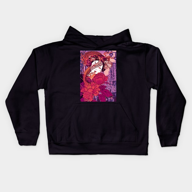 CITY GIRL Kids Hoodie by miacomart